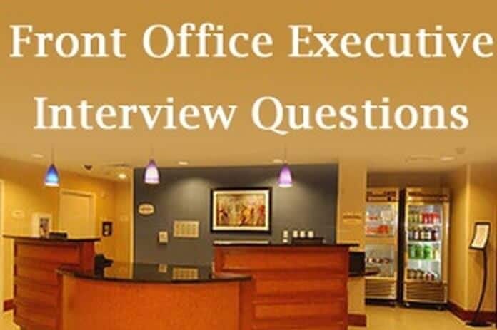 Front Office Executive Interview Questions And Answers Hr Letter