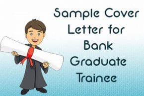letter cover graduate trainee bank sample formats